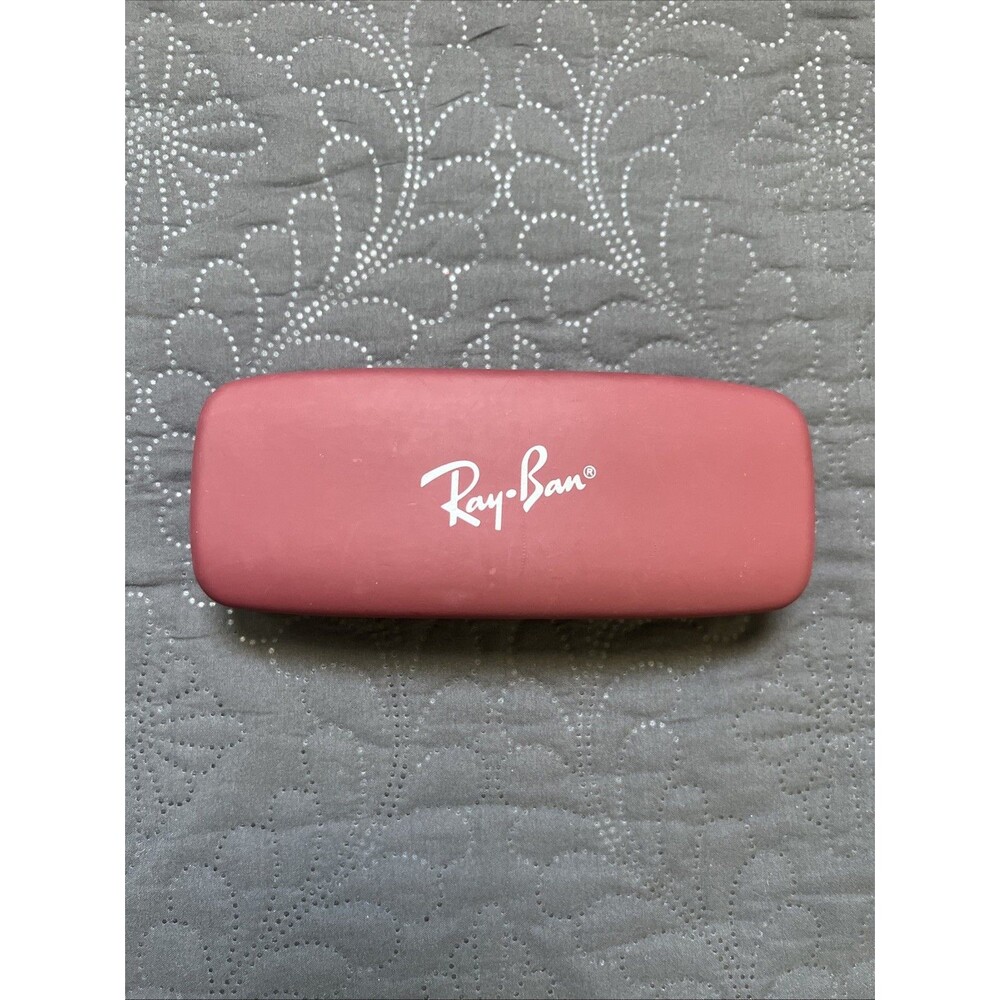 Ray-Ban Slim Hard Shell Clamshell Glasses Case GATTO Red Eyeglass Adult Size